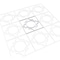 Ekena Millwork Small Gypsum Decorative Fretwork Wall Panels in Architectural Grade PVC, 11 3/8"W x 11 3/8"H x 3/8"T WALP12X12GYP - alternate 4
